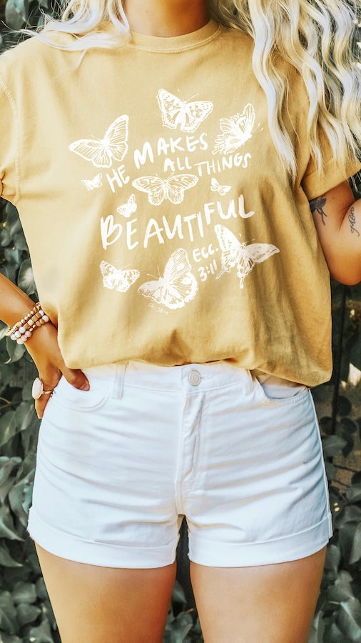 All Things Beautiful Comfort Color Tee