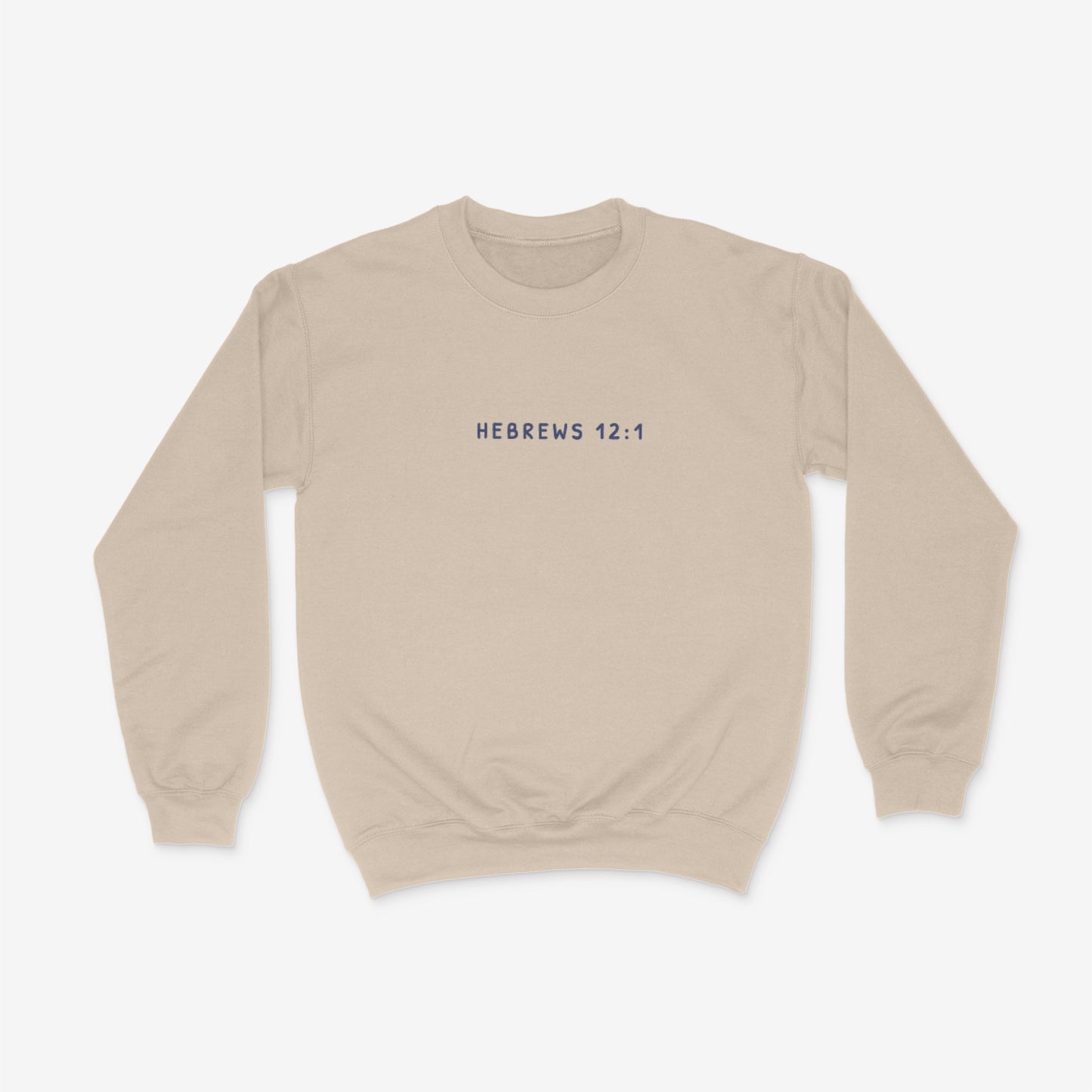 Run Your Race Western Style Faith Based Crewneck