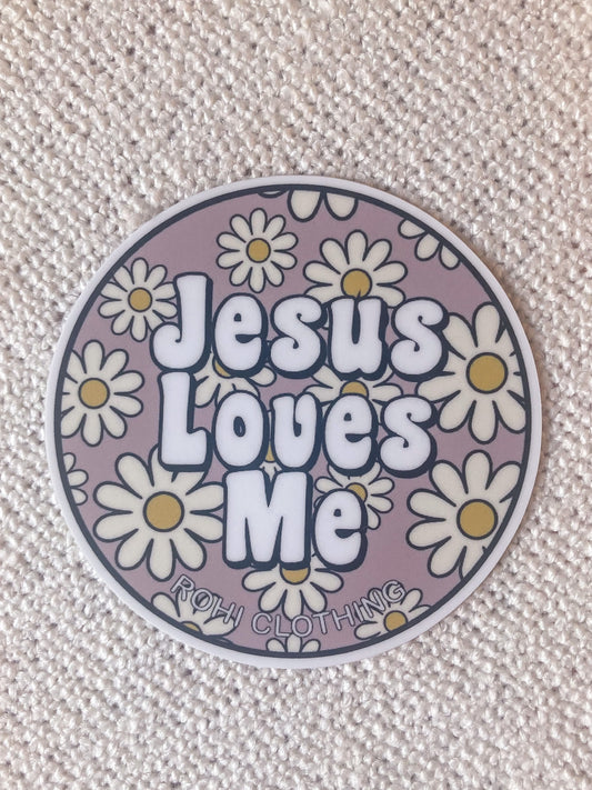 “Jesus Loves Me” sticker