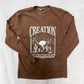 Creation Declares Your Glory Long Sleeve Tee in Espresso