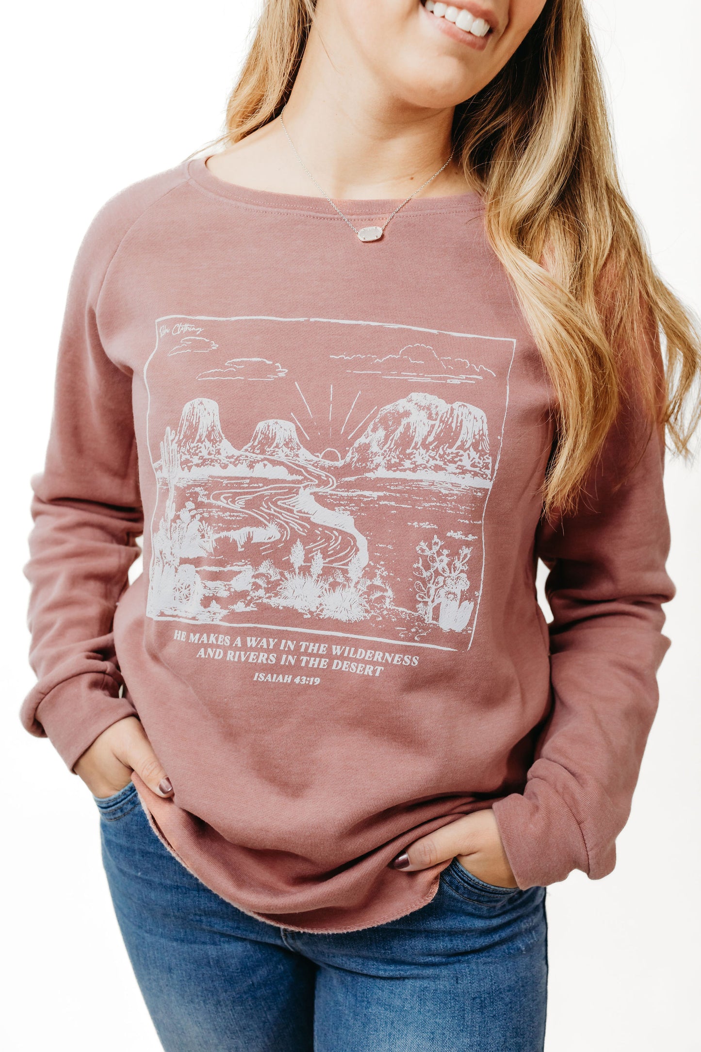 Rivers In the Desert Open Hem Crewneck