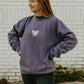 All Things Beautiful Heavyweight Crewneck in Plum