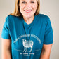 The Lord is My Shepherd Tee In Teal