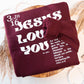 Jesus Loves You Maroon Crewneck