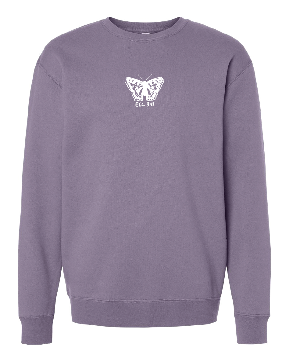 All Things Beautiful Heavyweight Crewneck in Plum