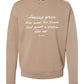 AMAZING GRACE HEAVYWEIGHT CREWNECK - TAN