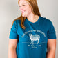 The Lord is My Shepherd Tee In Teal