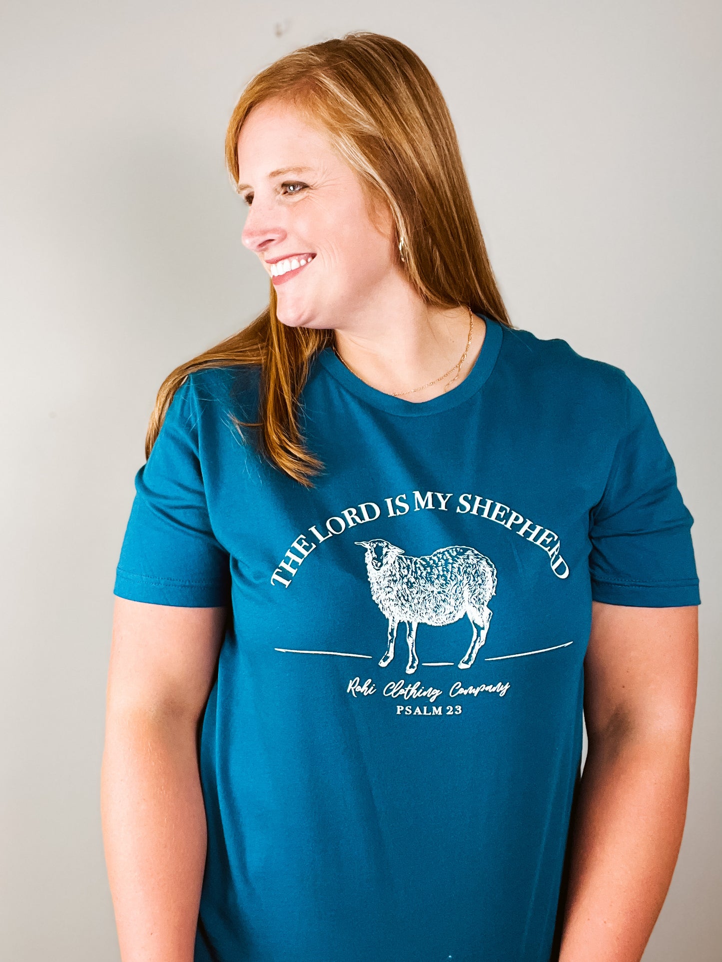 The Lord is My Shepherd Tee In Teal