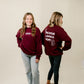 Jesus Loves You Maroon Crewneck