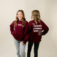 Jesus Loves You Maroon Crewneck