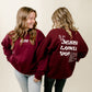 Jesus Loves You Maroon Crewneck