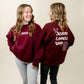 Jesus Loves You Maroon Crewneck