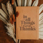 Give Thanks Journal