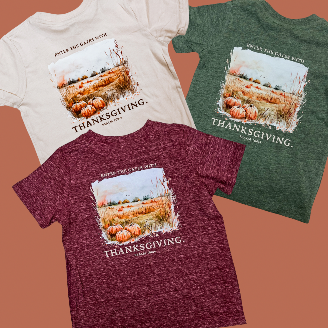 Enter the Gates with Thanksgiving Youth Tee