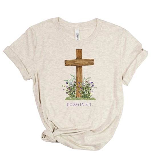 Forgiven Easter Cross Tee