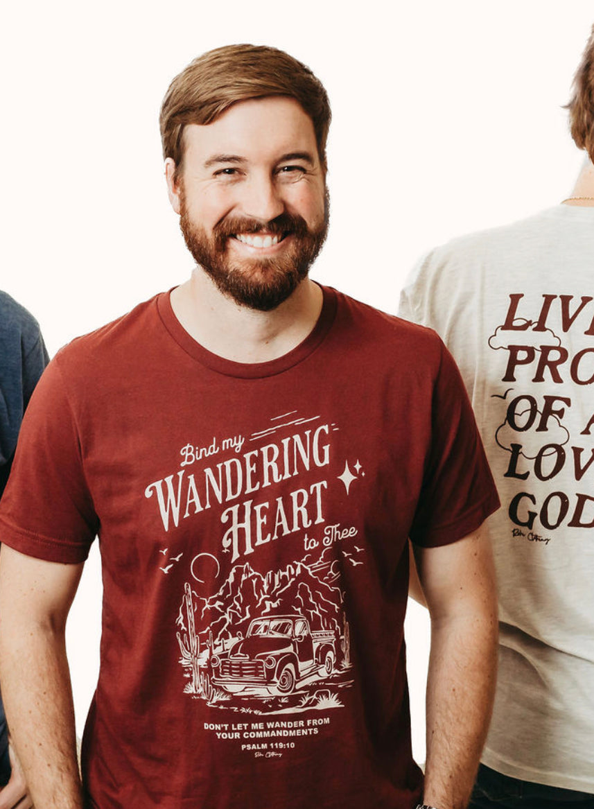 Bind My Wandering Heart Maroon Graphic T-Shirt