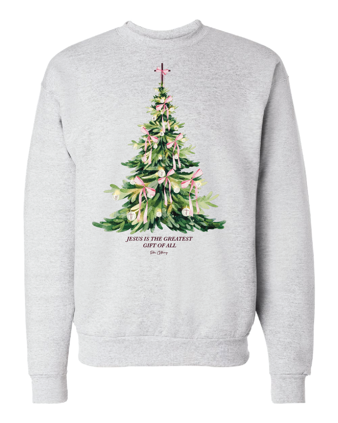 The Greatest Gift Crewneck in Ash Gray