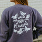 All Things Beautiful Heavyweight Crewneck in Plum