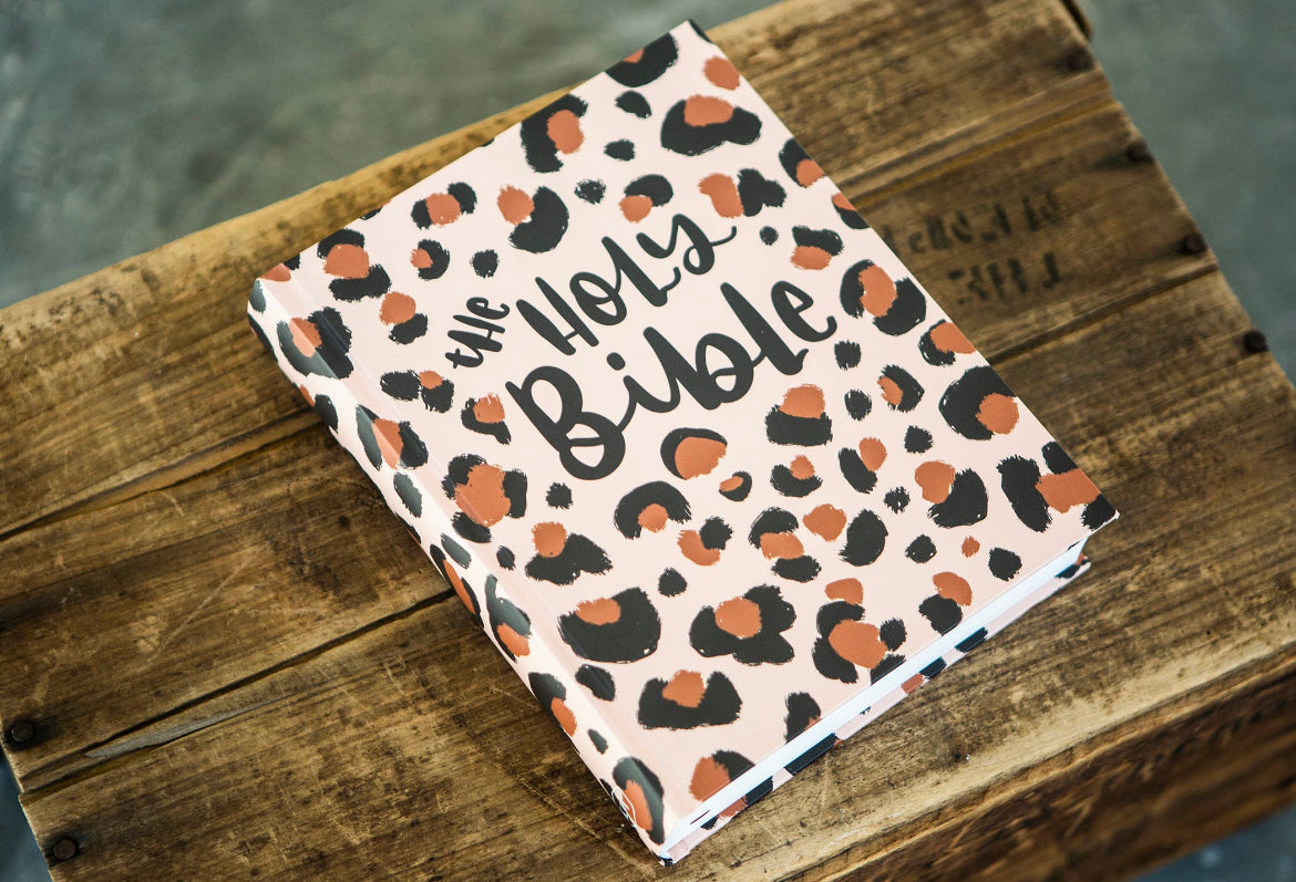 KJV Cheetah Print Journaling Bible