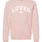 LOVED John 3:16 Blush Pink Crew