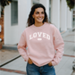 LOVED John 3:16 Blush Pink Crew