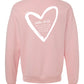 "No Greater Love" Blush Pink Crewneck