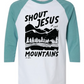 Shout Jesus Baseball Raglan Tee