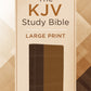 The KJV Study Bible, Large Print (Indexed) [Copper Cross]