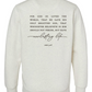 Everlasting Life Script Premium Crewneck in Oatmeal