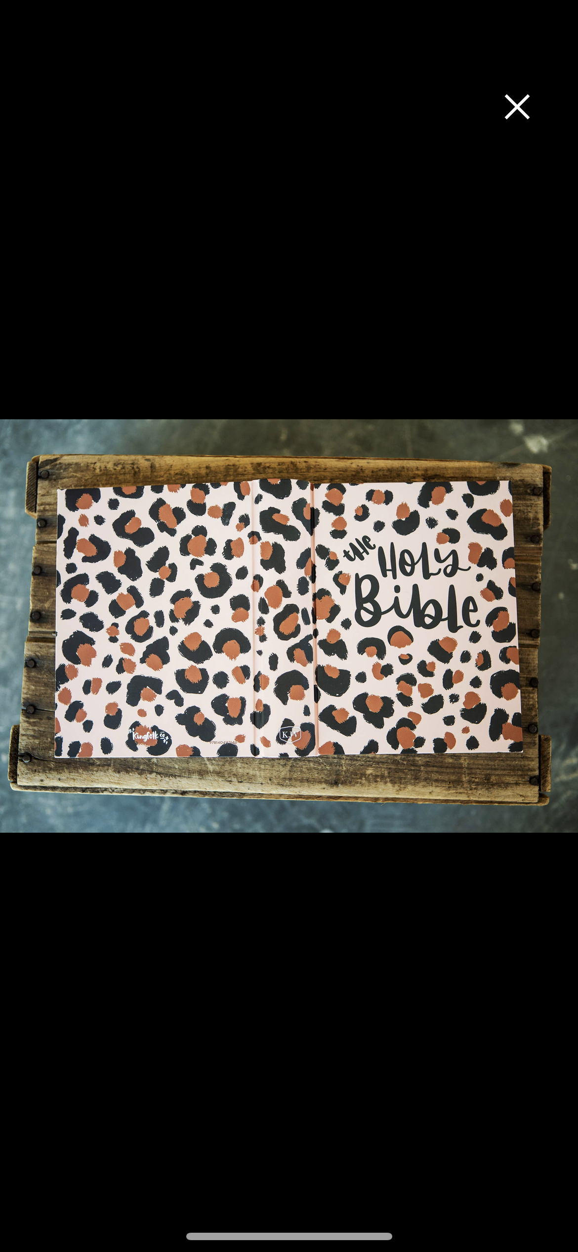 KJV Cheetah Print Journaling Bible