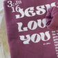 Jesus Loves You Maroon Crewneck