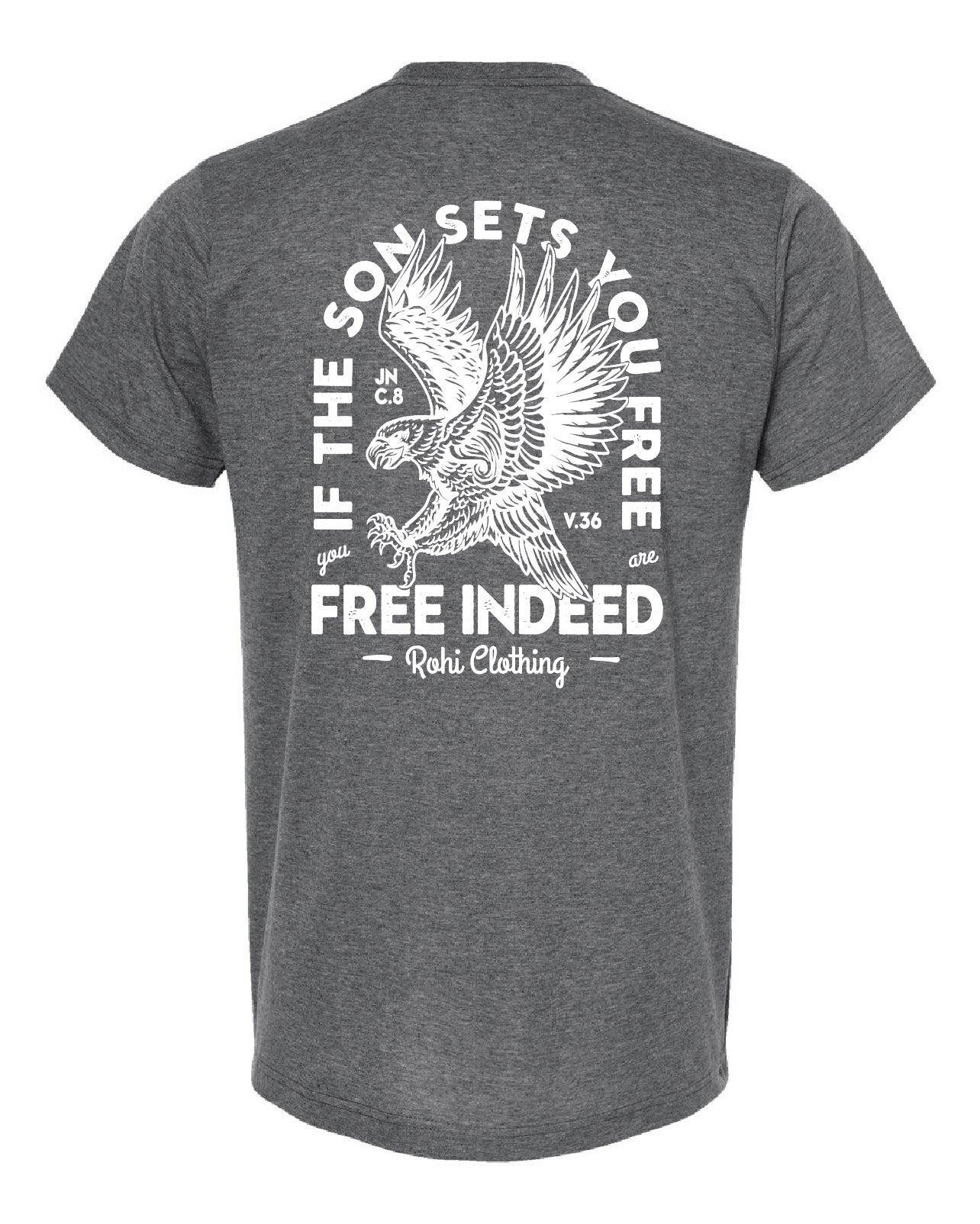 Free Indeed Eagle Tee - Charcoal